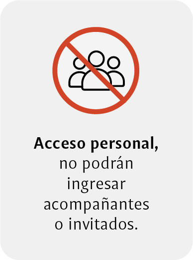 El acceso el presonal, no se permiten invitados
